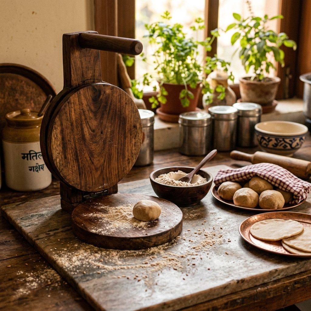 Wooden Puri Makers